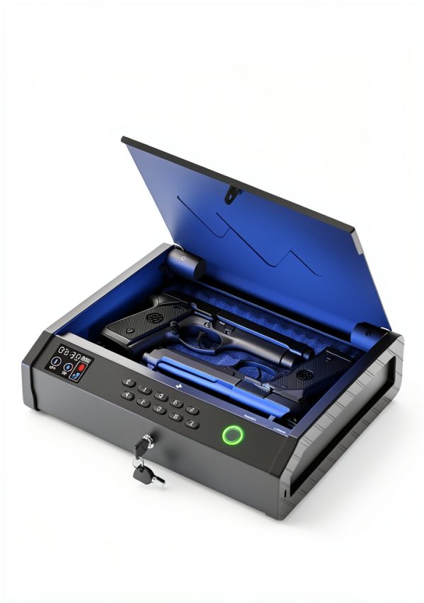 Gun Safe MOLICAR Biometric Safe with LCD Temp/Humidity and USB‑C Power-1