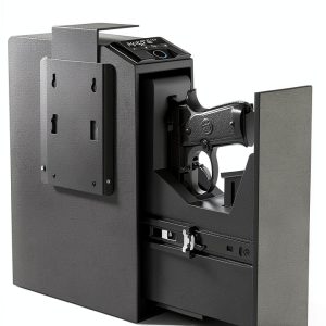 Slider Hidden Handgun Safe VoleStay Biometric Smart Black 9.5"-0