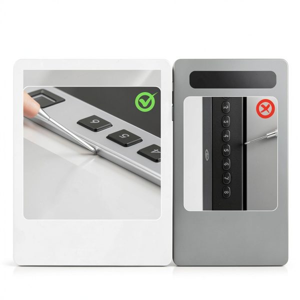 Grimtron Biometric Gun Safe for Handgun – 100 Fingerprints, Gray GM07-5
