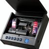 Grimtron Biometric Gun Safe for Handgun – 100 Fingerprints, Gray GM07-0