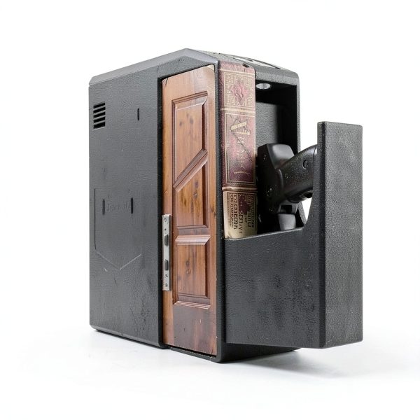 Slider Hidden Handgun Safe VoleStay Biometric Smart Black 9.5"-7