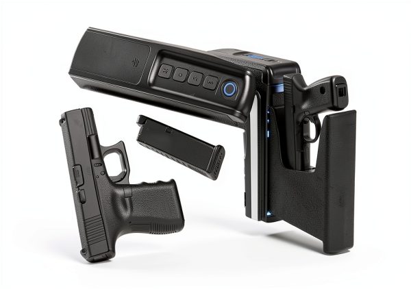 Gun Safe RPNB Carbon Knight Biometric Sliding Door Nightstand-4