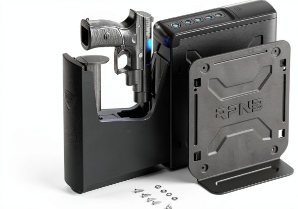Gun Safe RPNB Carbon Knight Biometric Sliding Door Nightstand-2